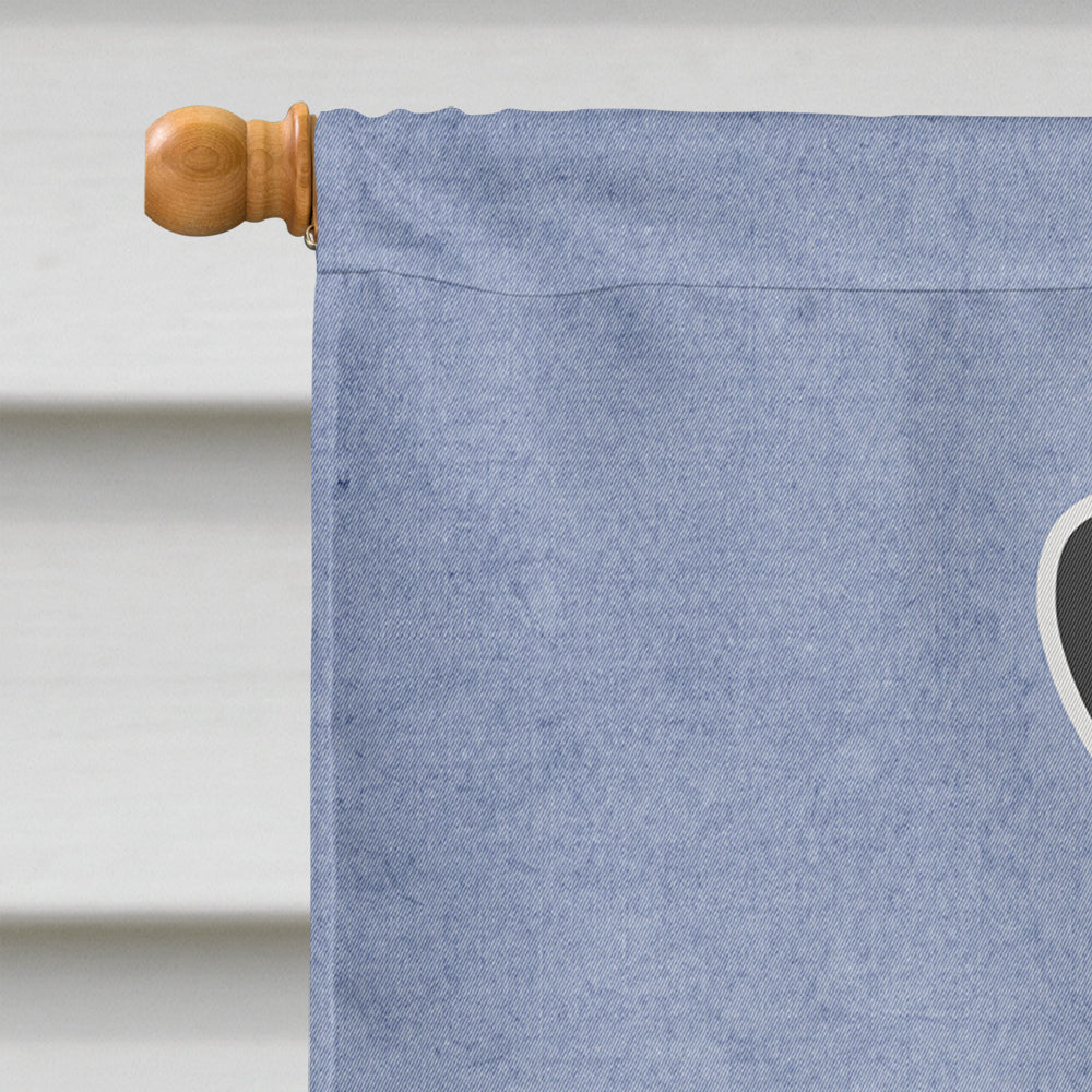 Standard Schnauzer Black Welcome House Flag 28x40 Porch Sleeve Pole Decorative Outside Yard Banner Artwork Wall Hanging, Polyester