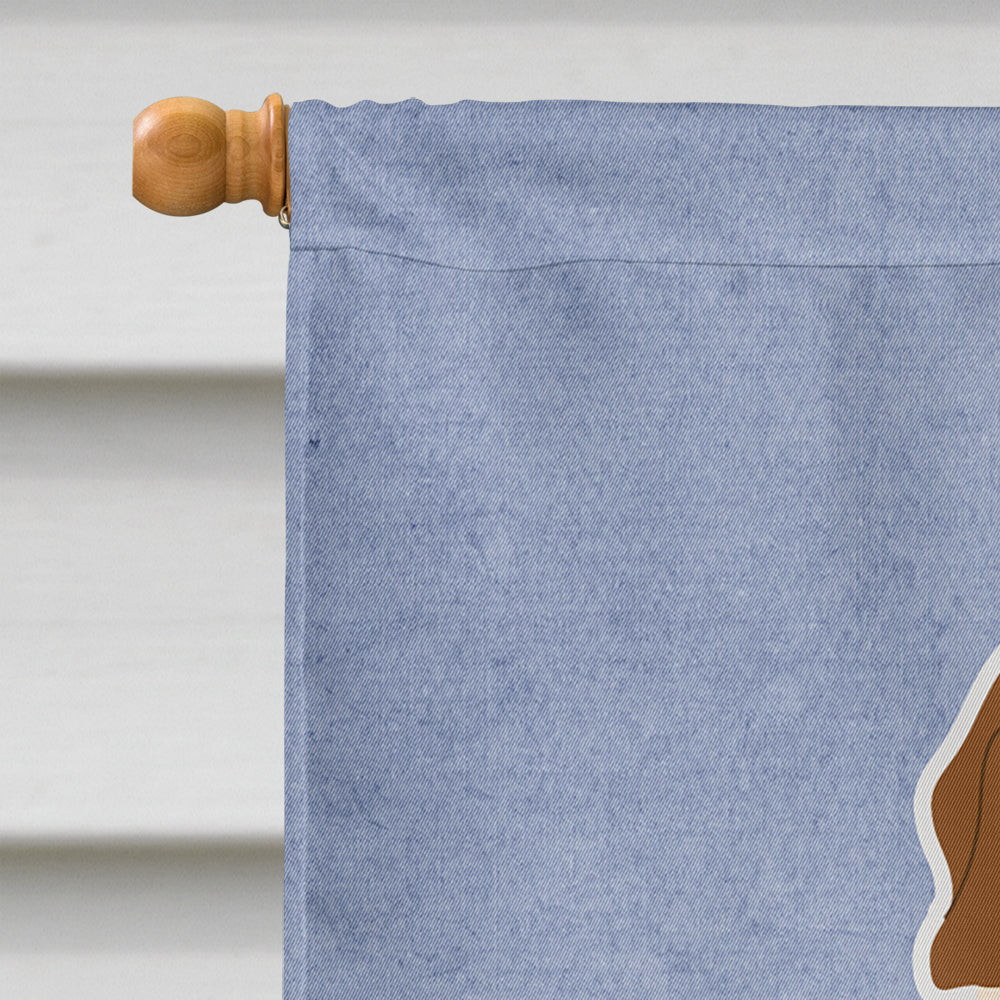 Saint Bernard Welcome House Flag 28x40 Porch Sleeve Pole Decorative Outside Yard Banner Artwork Wall Hanging, Polyester