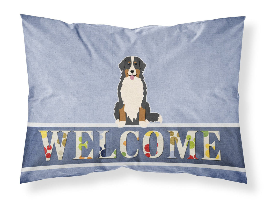 Bernese Mountain Dog Welcome Standard Pillowcase Lightweight Super Soft Easy Care Decorative Artwork Pillowcase, Standard
