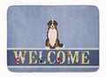 Bernese Mountain Dog Welcome Memory Foam Kitchen Mat Machine Washable Anti-Fatigue Cushion Comfort Bath or Kitchen Rug