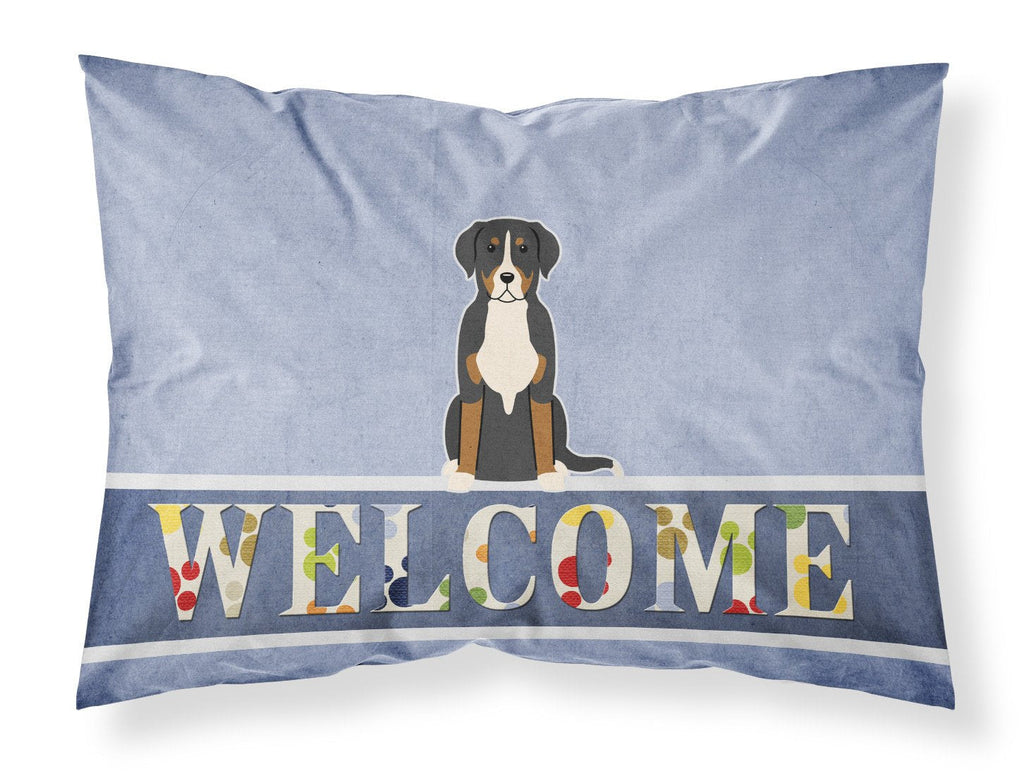 Greater Swiss Mountain Dog Welcome Standard Pillowcase Lightweight Super Soft Easy Care Decorative Artwork Pillowcase, Standard