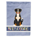 Entlebucher Welcome House Flag 28x40 Porch Sleeve Pole Decorative Outside Yard Banner Artwork Wall Hanging, Polyester