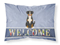 Entlebucher Welcome Standard Pillowcase Lightweight Super Soft Easy Care Decorative Artwork Pillowcase, Standard