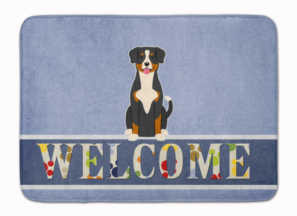 Entlebucher Welcome Memory Foam Kitchen Mat Machine Washable Anti-Fatigue Cushion Comfort Bath or Kitchen Rug