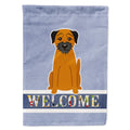 Border Terrier Welcome House Flag 28x40 Porch Sleeve Pole Decorative Outside Yard Banner Artwork Wall Hanging, Polyester