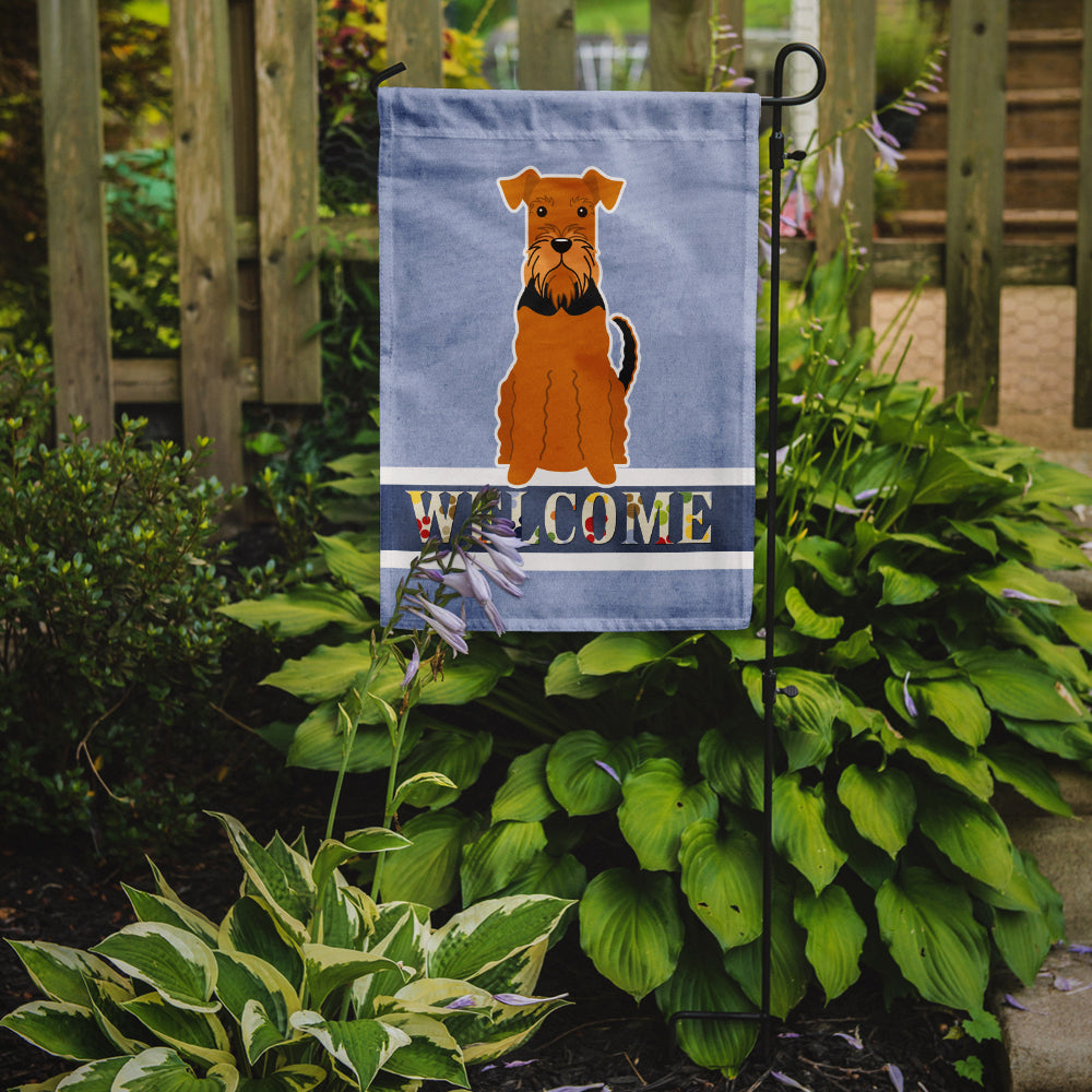 Airedale Welcome Garden Flag Mailbox Decorative Yard Banner Outside Patio Artwork for Flower Beds, Garden Size, Multicolor