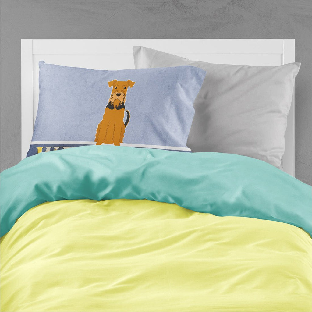 Airedale Welcome Standard Pillowcase Lightweight Super Soft Easy Care Decorative Artwork Pillowcase, Standard