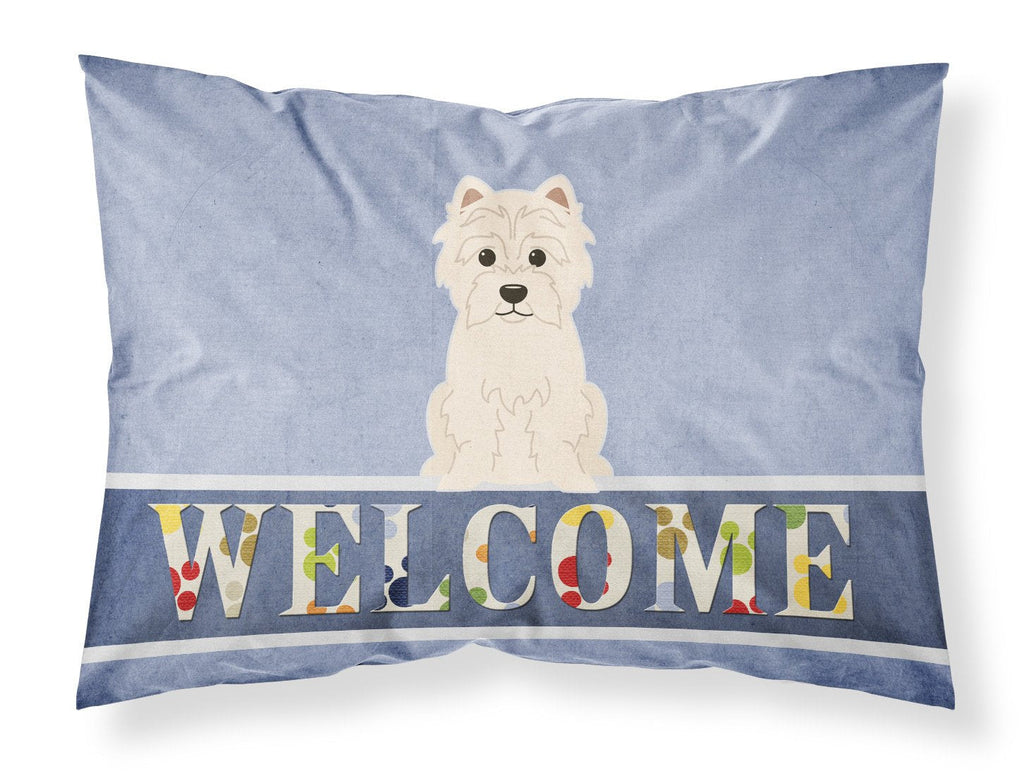 Westie Welcome Standard Pillowcase Lightweight Super Soft Easy Care Decorative Artwork Pillowcase, Standard