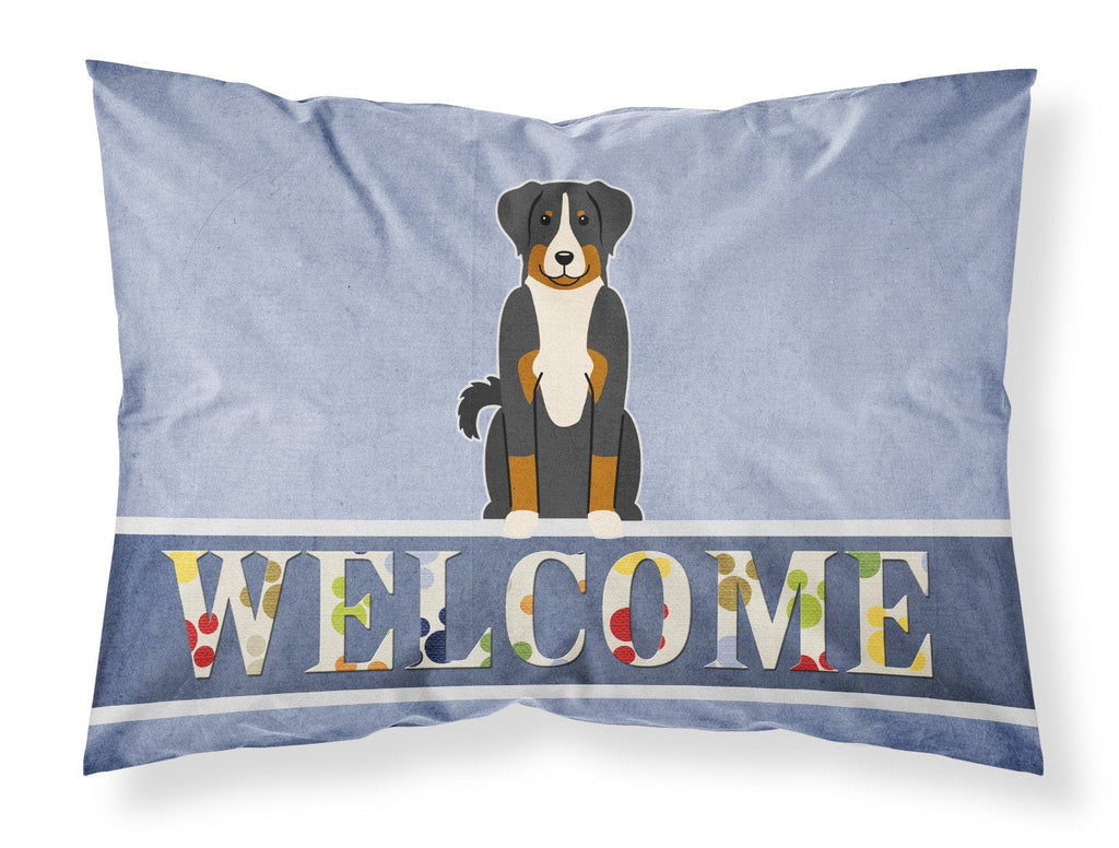 Appenzeller Sennenhund Welcome Standard Pillowcase Lightweight Super Soft Easy Care Decorative Artwork Pillowcase, Standard
