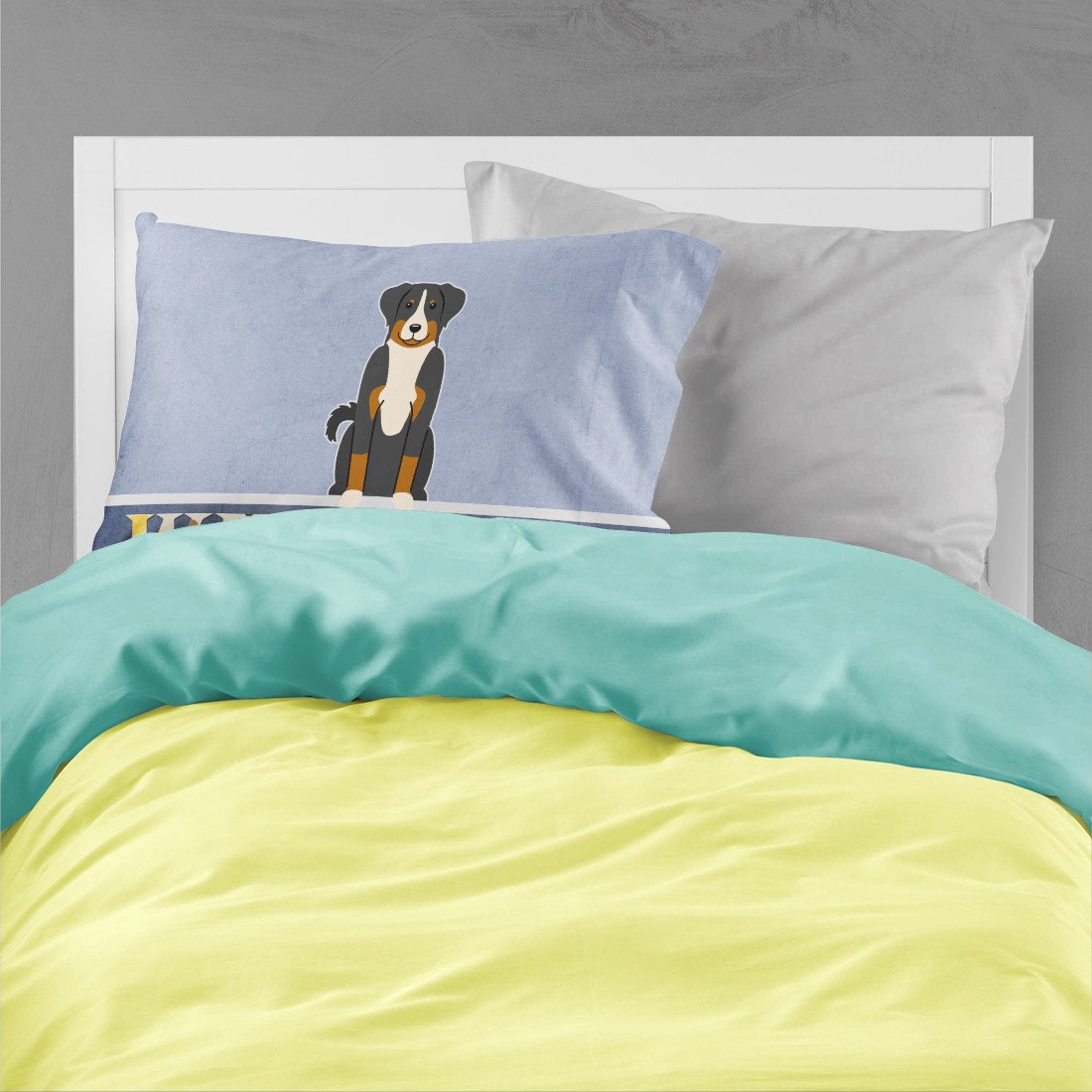 Appenzeller Sennenhund Welcome Standard Pillowcase Lightweight Super Soft Easy Care Decorative Artwork Pillowcase, Standard