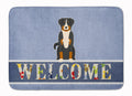 Appenzeller Sennenhund Welcome Memory Foam Kitchen Mat Machine Washable Anti-Fatigue Cushion Comfort Bath or Kitchen Rug