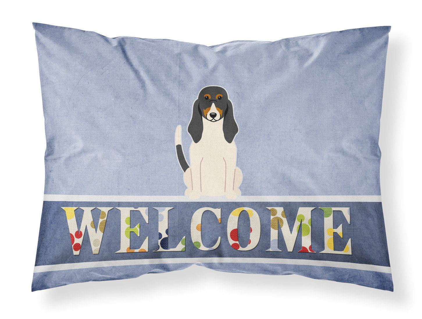 Swiss Hound Welcome Standard Pillowcase Lightweight Super Soft Easy Care Decorative Artwork Pillowcase, Standard
