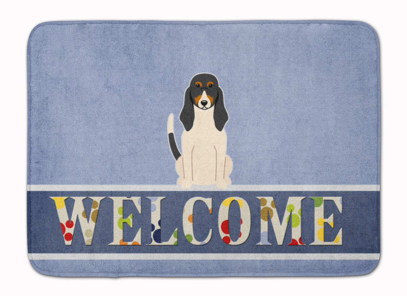 Swiss Hound Welcome Memory Foam Kitchen Mat Machine Washable Anti-Fatigue Cushion Comfort Bath or Kitchen Rug