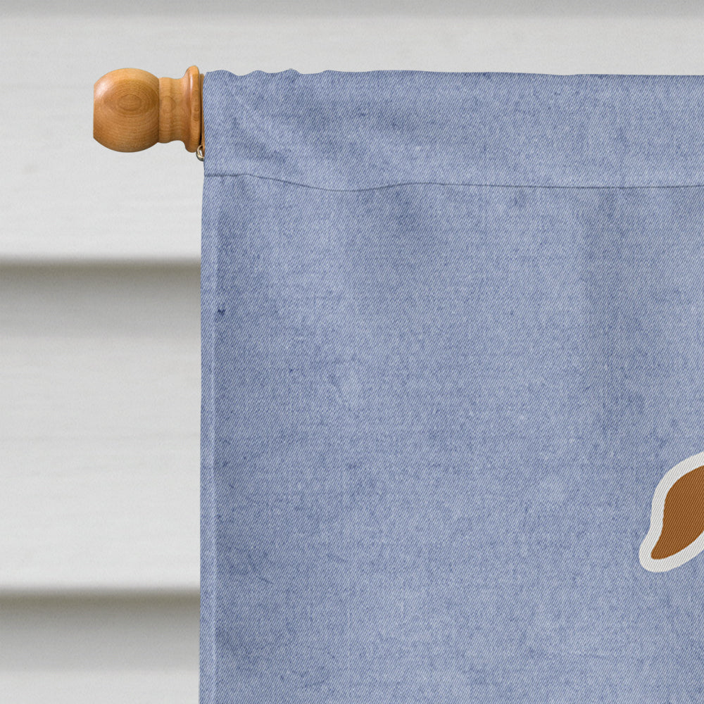 Staffordshire Bull Terrier Brown Welcome House Flag 28x40 Porch Sleeve Pole Decorative Outside Yard Banner Artwork Wall Hanging, Polyester