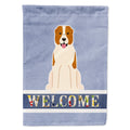 Central Asian Shepherd Dog Welcome House Flag 28x40 Porch Sleeve Pole Decorative Outside Yard Banner Artwork Wall Hanging, Polyester
