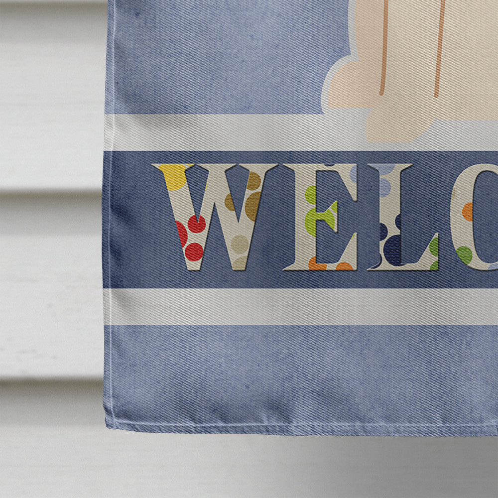 Central Asian Shepherd Dog Welcome House Flag 28x40 Porch Sleeve Pole Decorative Outside Yard Banner Artwork Wall Hanging, Polyester