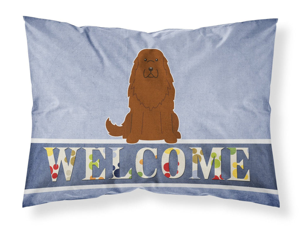 Caucasian Shepherd Dog Welcome Standard Pillowcase Lightweight Super Soft Easy Care Decorative Artwork Pillowcase, Standard