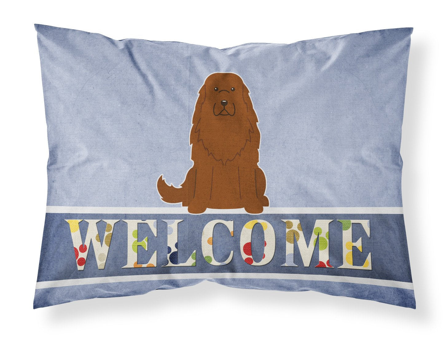 Caucasian Shepherd Dog Welcome Standard Pillowcase Lightweight Super Soft Easy Care Decorative Artwork Pillowcase, Standard
