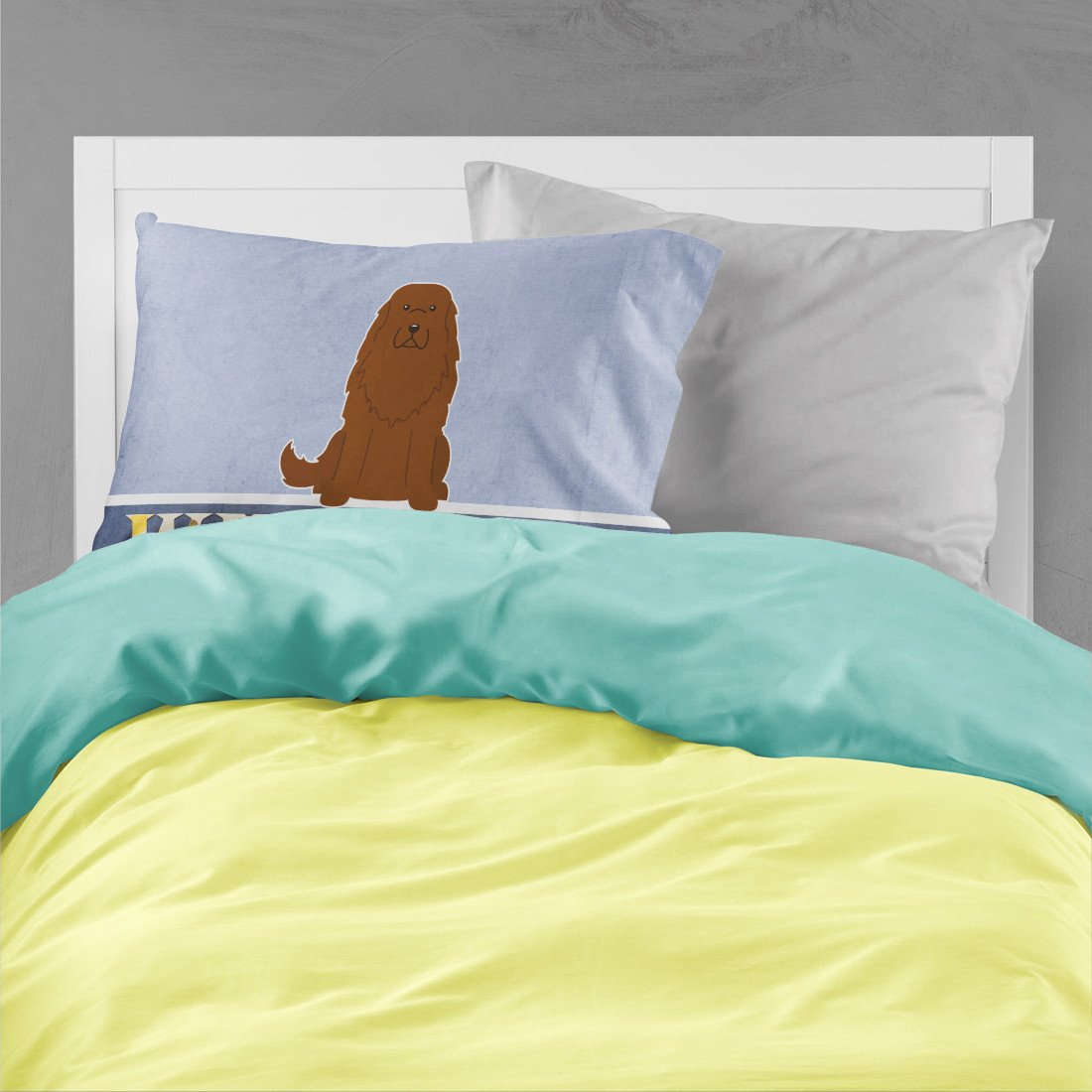 Caucasian Shepherd Dog Welcome Standard Pillowcase Lightweight Super Soft Easy Care Decorative Artwork Pillowcase, Standard