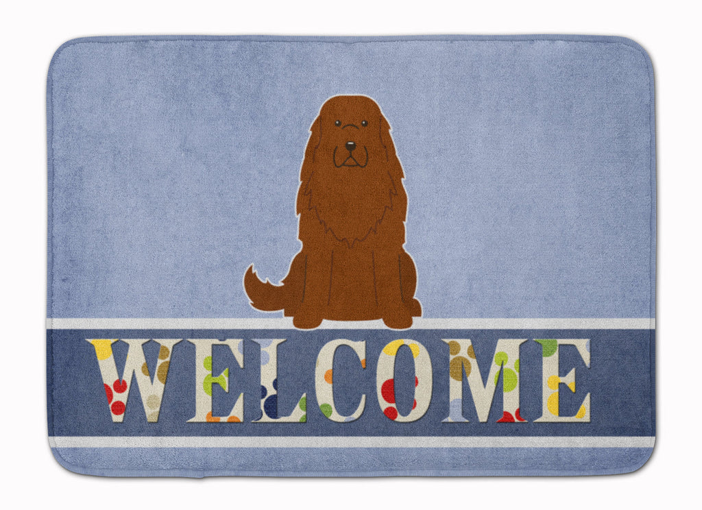 Caucasian Shepherd Dog Welcome Memory Foam Kitchen Mat Machine Washable Anti-Fatigue Cushion Comfort Bath or Kitchen Rug
