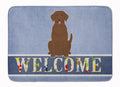 Chocolate Labrador Welcome Memory Foam Kitchen Mat Machine Washable Anti-Fatigue Cushion Comfort Bath or Kitchen Rug