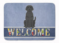 Black Labrador Welcome Memory Foam Kitchen Mat Machine Washable Anti-Fatigue Cushion Comfort Bath or Kitchen Rug