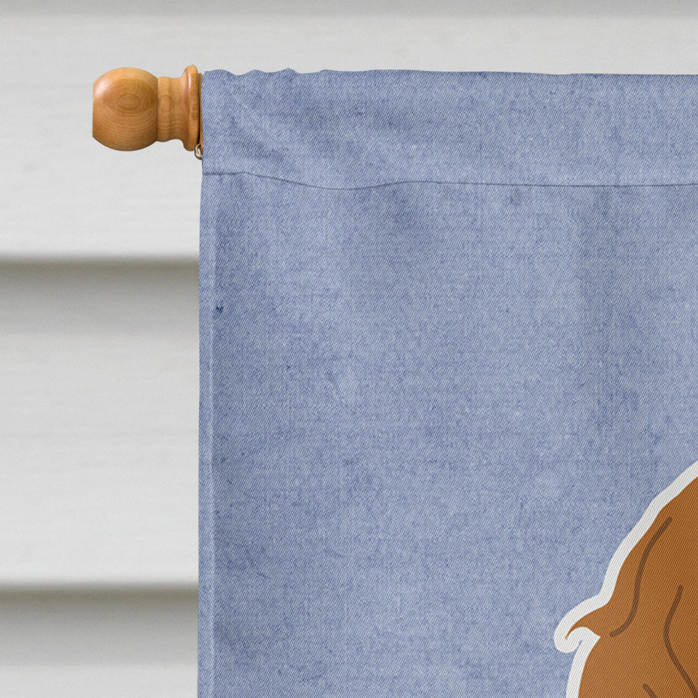 Cavalier Spaniel Welcome House Flag 28x40 Porch Sleeve Pole Decorative Outside Yard Banner Artwork Wall Hanging, Polyester