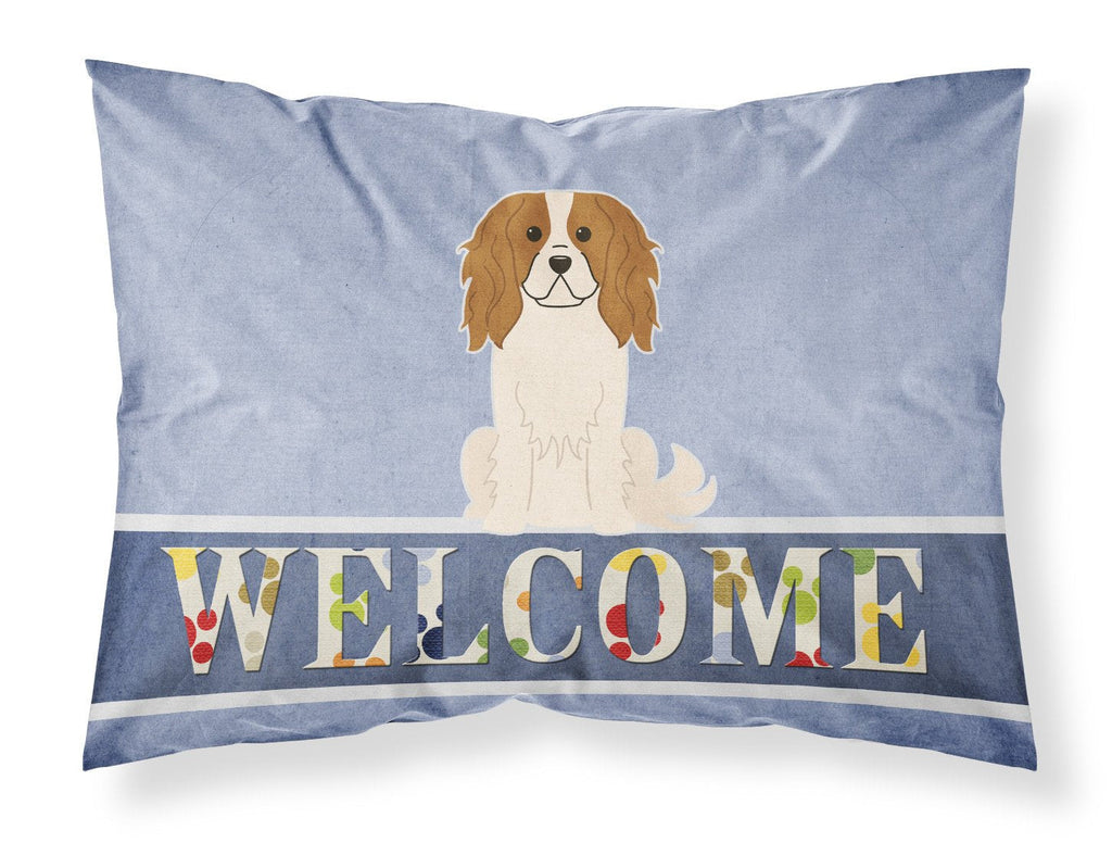 Cavalier Spaniel Welcome Standard Pillowcase Lightweight Super Soft Easy Care Decorative Artwork Pillowcase, Standard