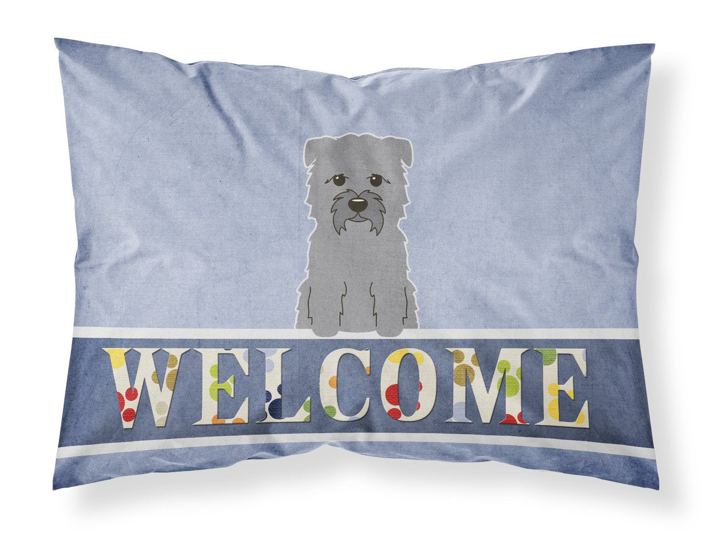 Glen of Imal Grey Welcome Standard Pillowcase Lightweight Super Soft Easy Care Decorative Artwork Pillowcase, Standard