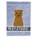 Glen of Imal Tan Welcome House Flag 28x40 Porch Sleeve Pole Decorative Outside Yard Banner Artwork Wall Hanging, Polyester