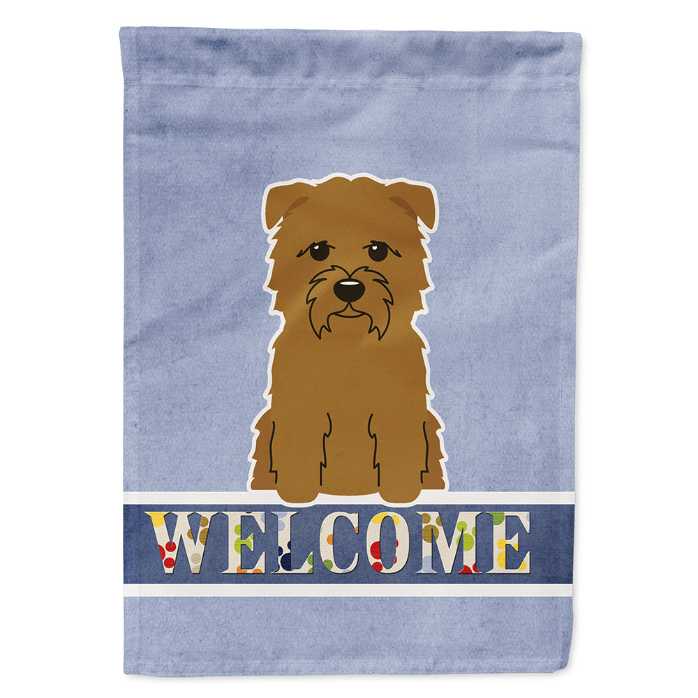 Glen of Imal Tan Welcome House Flag 28x40 Porch Sleeve Pole Decorative Outside Yard Banner Artwork Wall Hanging, Polyester