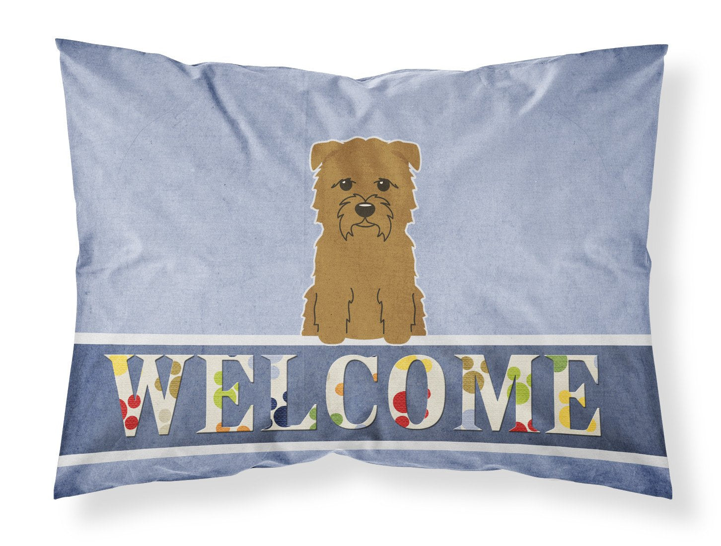 Glen of Imal Tan Welcome Standard Pillowcase Lightweight Super Soft Easy Care Decorative Artwork Pillowcase, Standard
