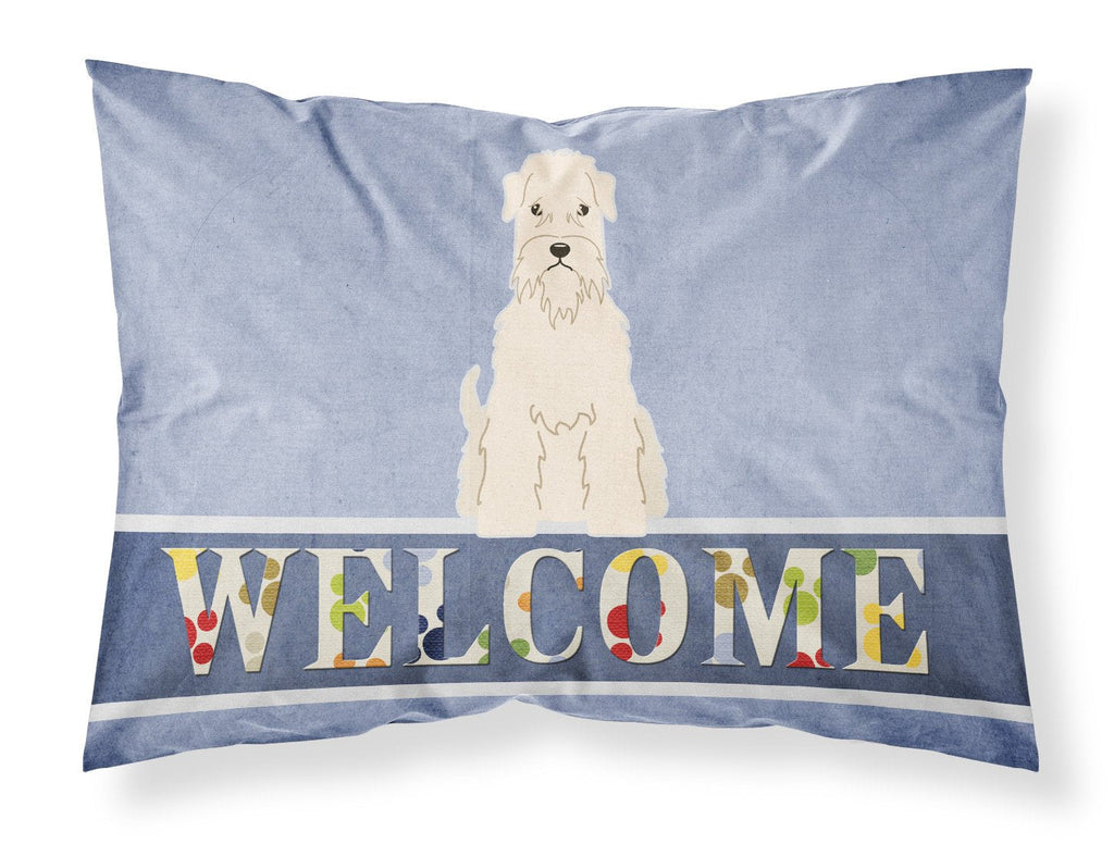 Soft Coated Wheaten Terrier Welcome Standard Pillowcase Lightweight Super Soft Easy Care Decorative Artwork Pillowcase, Standard