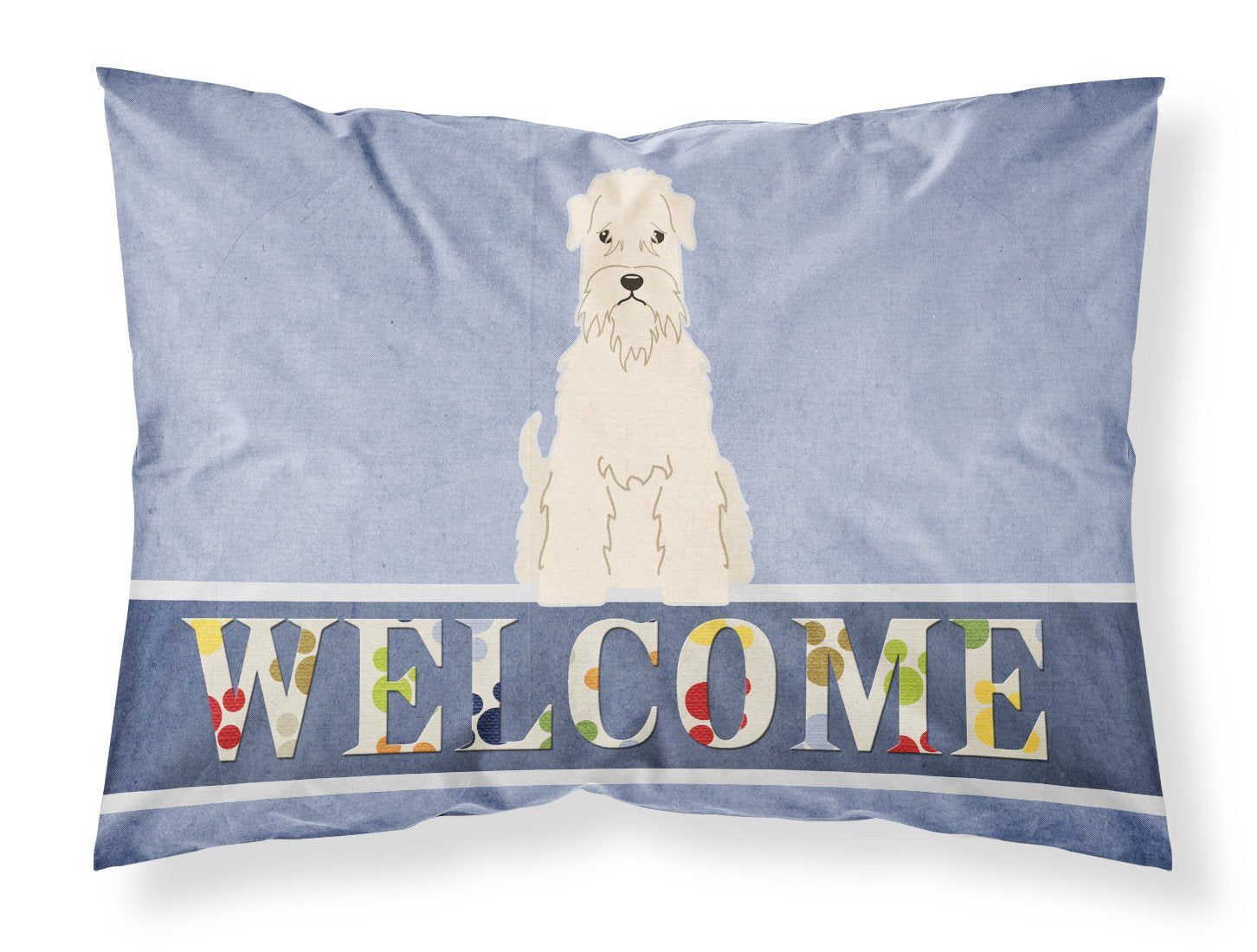 Soft Coated Wheaten Terrier Welcome Standard Pillowcase Lightweight Super Soft Easy Care Decorative Artwork Pillowcase, Standard