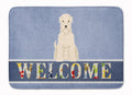 Soft Coated Wheaten Terrier Welcome Memory Foam Kitchen Mat Machine Washable Anti-Fatigue Cushion Comfort Bath or Kitchen Rug