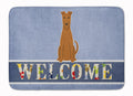 Irish Terrier Welcome Memory Foam Kitchen Mat Machine Washable Anti-Fatigue Cushion Comfort Bath or Kitchen Rug