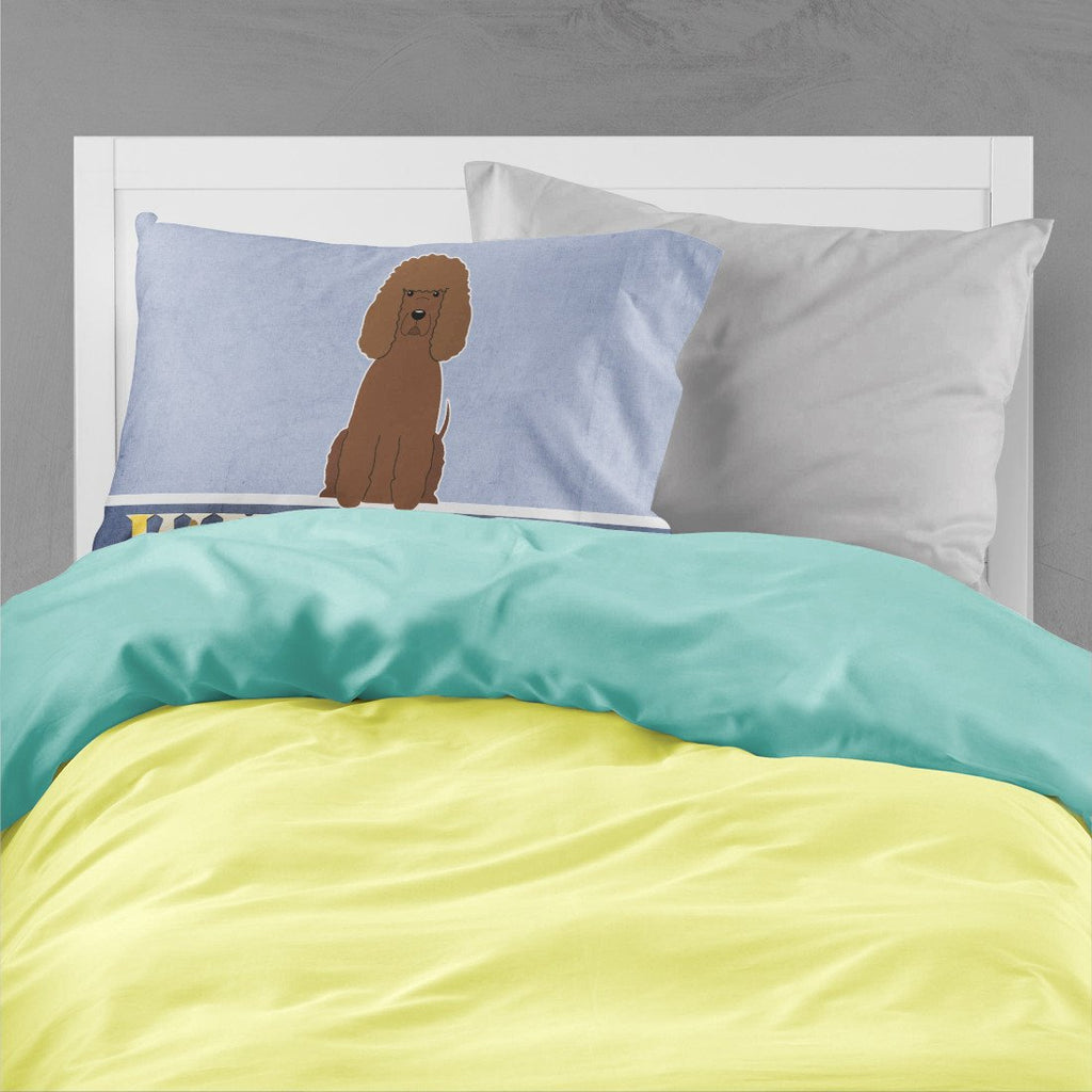Irish Water Spaniel Welcome Standard Pillowcase Lightweight Super Soft Easy Care Decorative Artwork Pillowcase, Standard