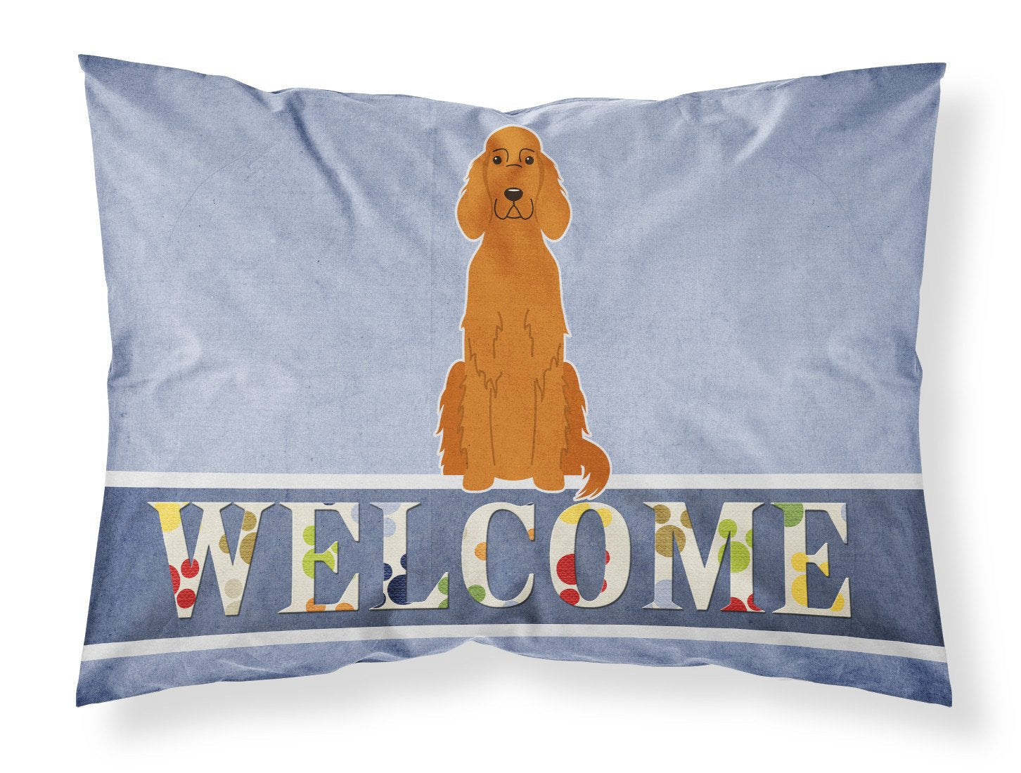 Irish Setter Welcome Standard Pillowcase Lightweight Super Soft Easy Care Decorative Artwork Pillowcase, Standard