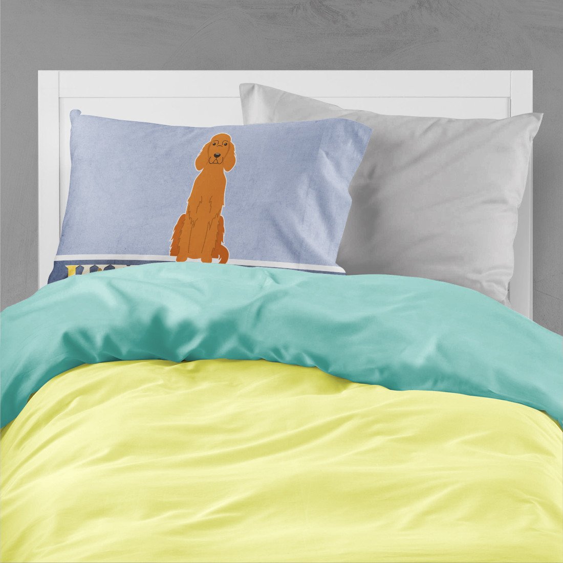 Irish Setter Welcome Standard Pillowcase Lightweight Super Soft Easy Care Decorative Artwork Pillowcase, Standard