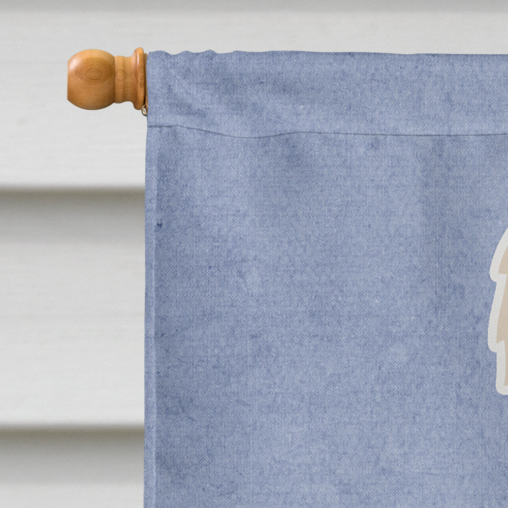 Irish Wolfhound Welcome House Flag 28x40 Porch Sleeve Pole Decorative Outside Yard Banner Artwork Wall Hanging, Polyester