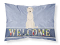 Irish Wolfhound Welcome Standard Pillowcase Lightweight Super Soft Easy Care Decorative Artwork Pillowcase, Standard