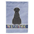 Giant Schnauzer Welcome House Flag 28x40 Porch Sleeve Pole Decorative Outside Yard Banner Artwork Wall Hanging, Polyester