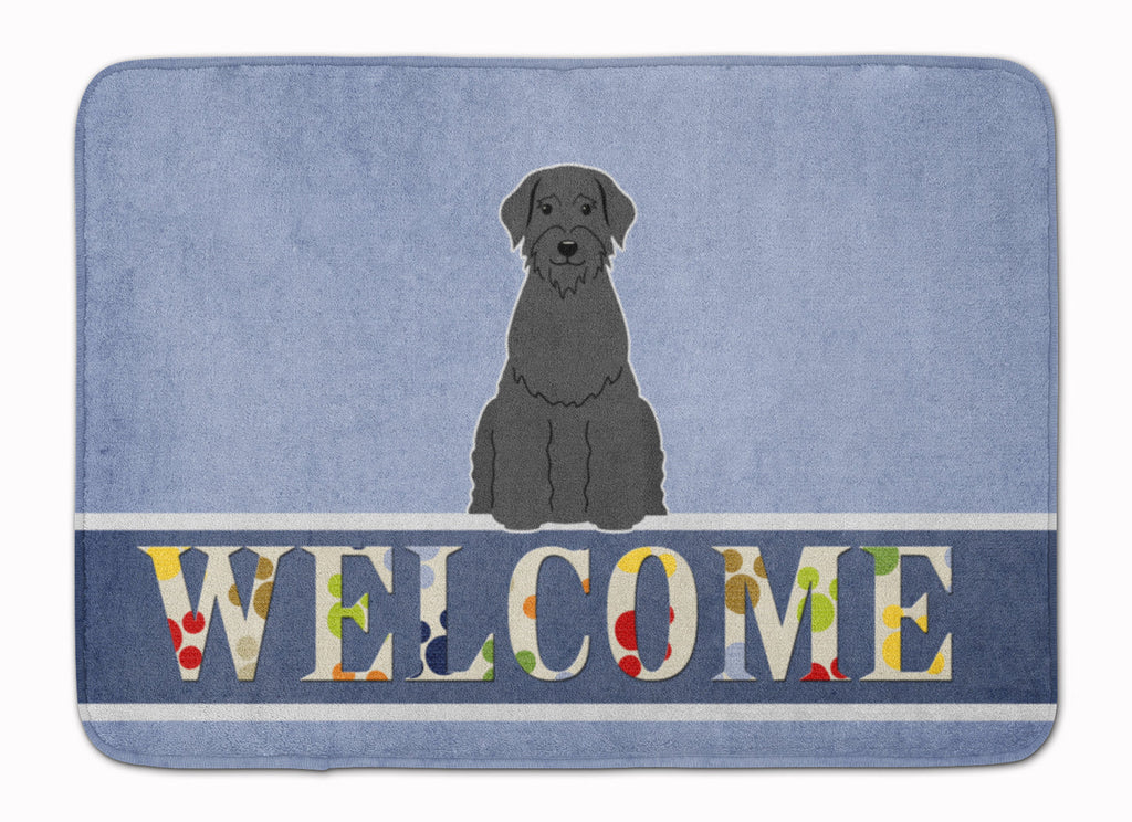 Giant Schnauzer Welcome Memory Foam Kitchen Mat Machine Washable Anti-Fatigue Cushion Comfort Bath or Kitchen Rug