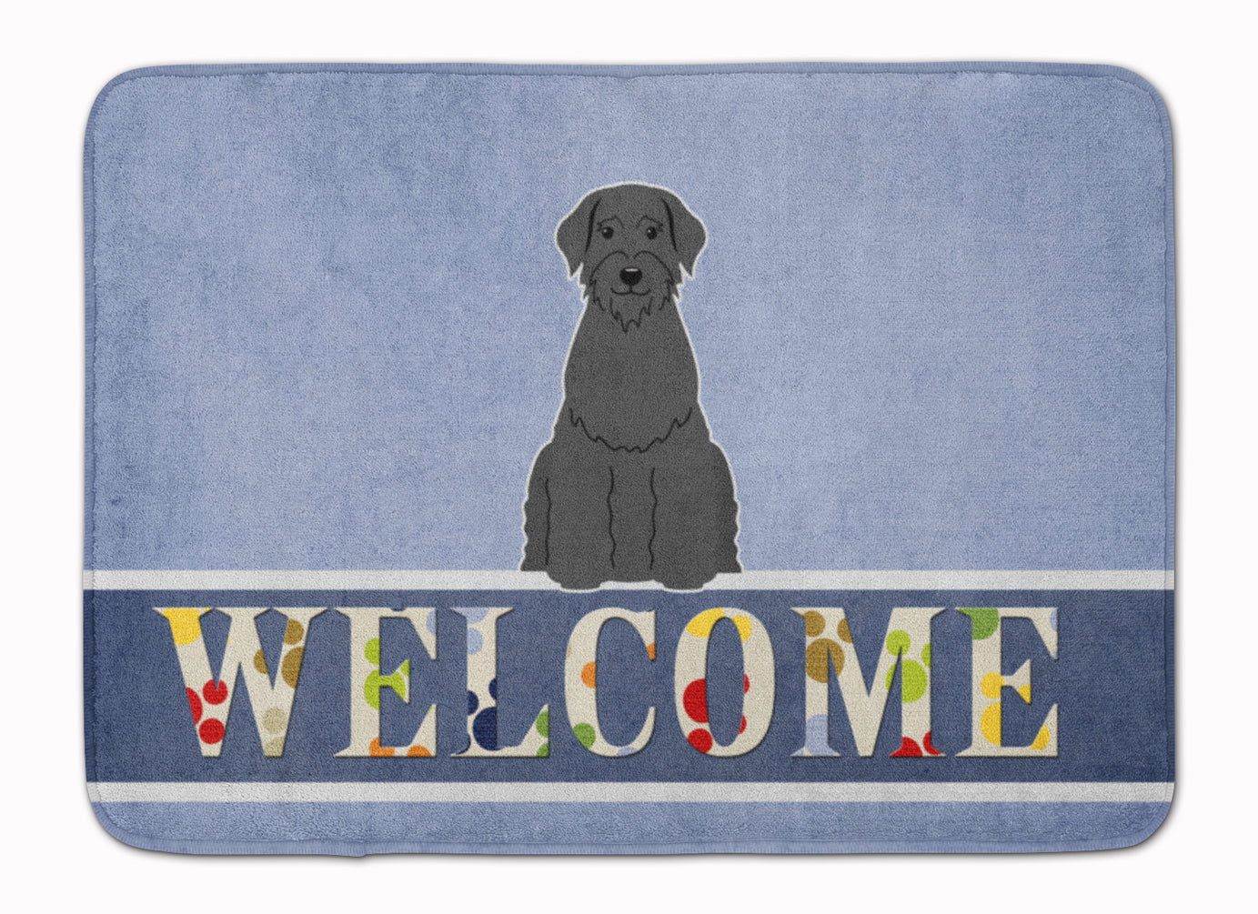 Giant Schnauzer Welcome Memory Foam Kitchen Mat Machine Washable Anti-Fatigue Cushion Comfort Bath or Kitchen Rug