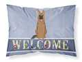 German Shepherd Welcome Standard Pillowcase Lightweight Super Soft Easy Care Decorative Artwork Pillowcase, Standard