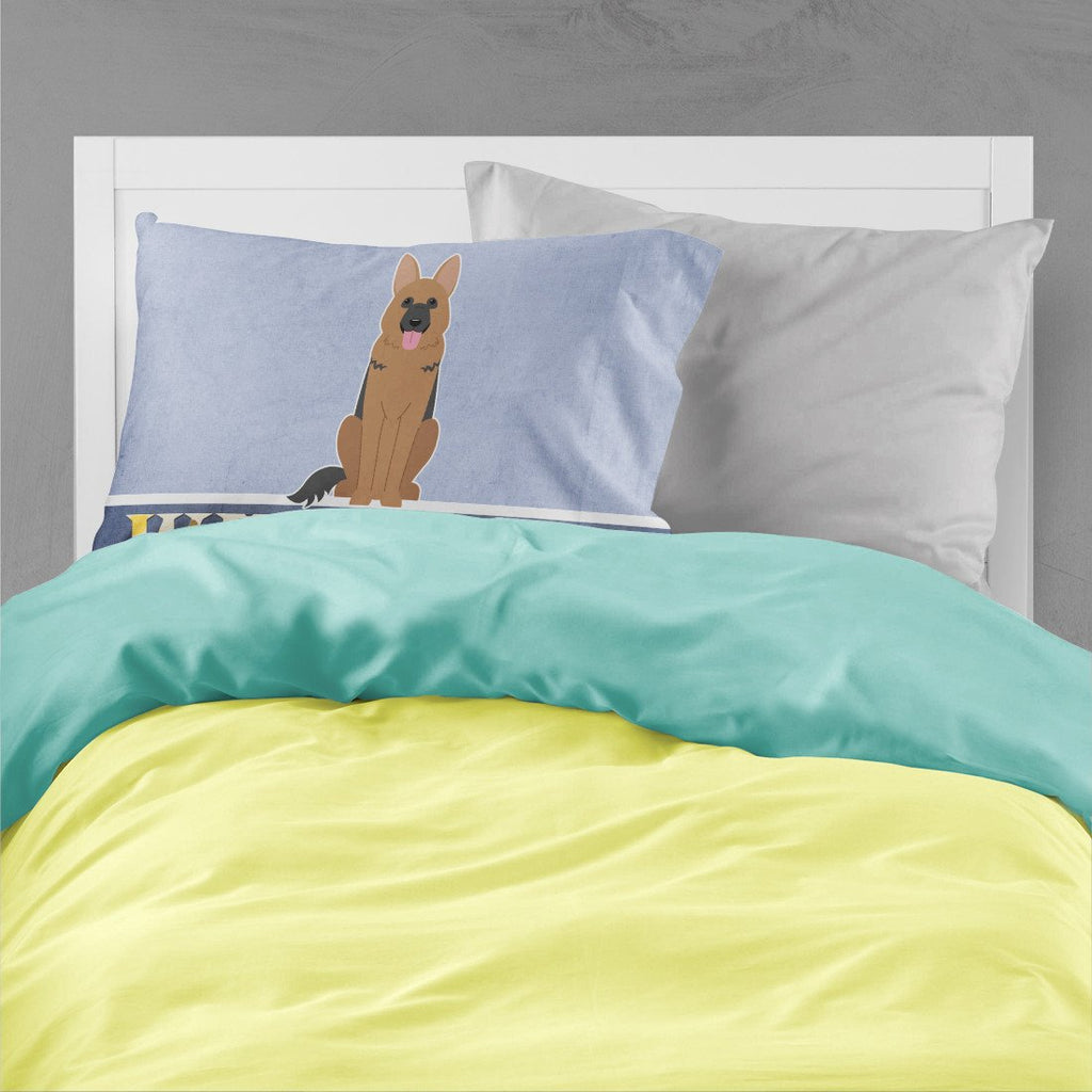 German Shepherd Welcome Standard Pillowcase Lightweight Super Soft Easy Care Decorative Artwork Pillowcase, Standard