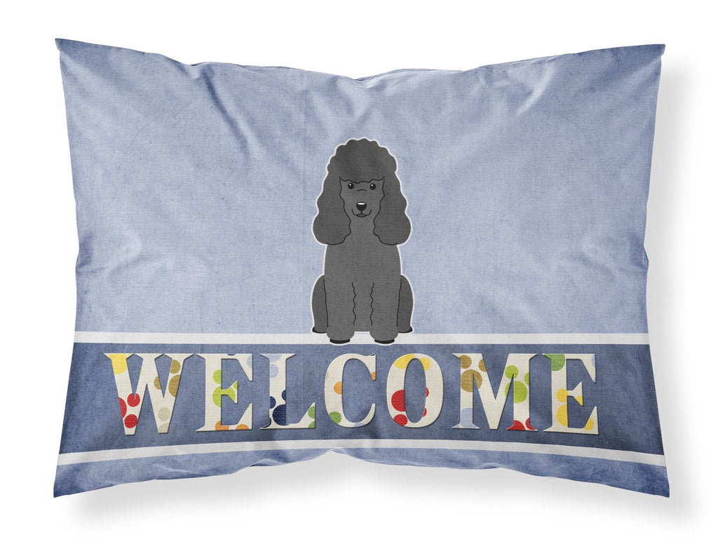 Poodle Black Welcome Standard Pillowcase Lightweight Super Soft Easy Care Decorative Artwork Pillowcase, Standard