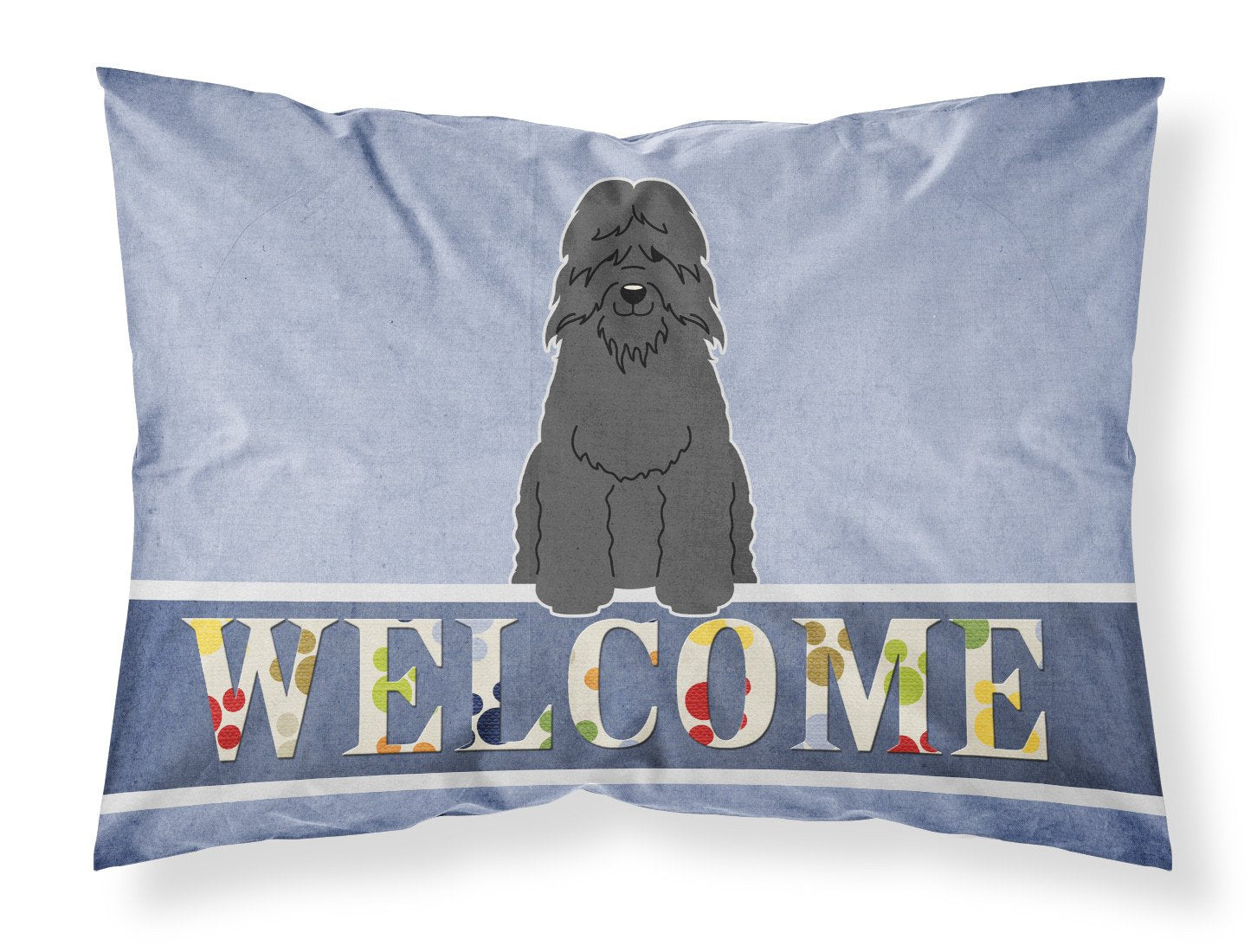 Bouvier des Flandres Welcome Standard Pillowcase Lightweight Super Soft Easy Care Decorative Artwork Pillowcase, Standard