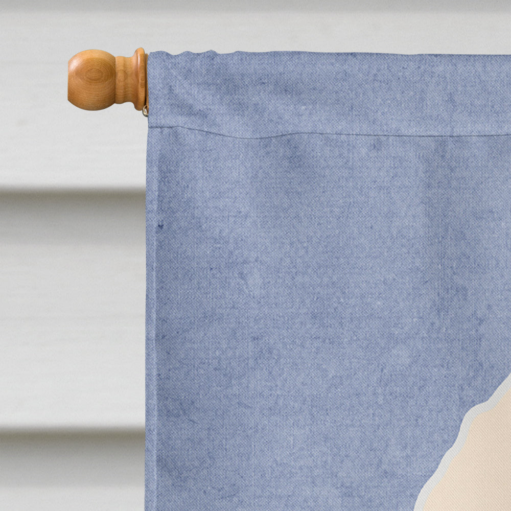 Bichon Frise Welcome House Flag 28x40 Porch Sleeve Pole Decorative Outside Yard Banner Artwork Wall Hanging, Polyester