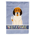 Petit Basset Griffon Veenden Welcome House Flag 28x40 Porch Sleeve Pole Decorative Outside Yard Banner Artwork Wall Hanging, Polyester